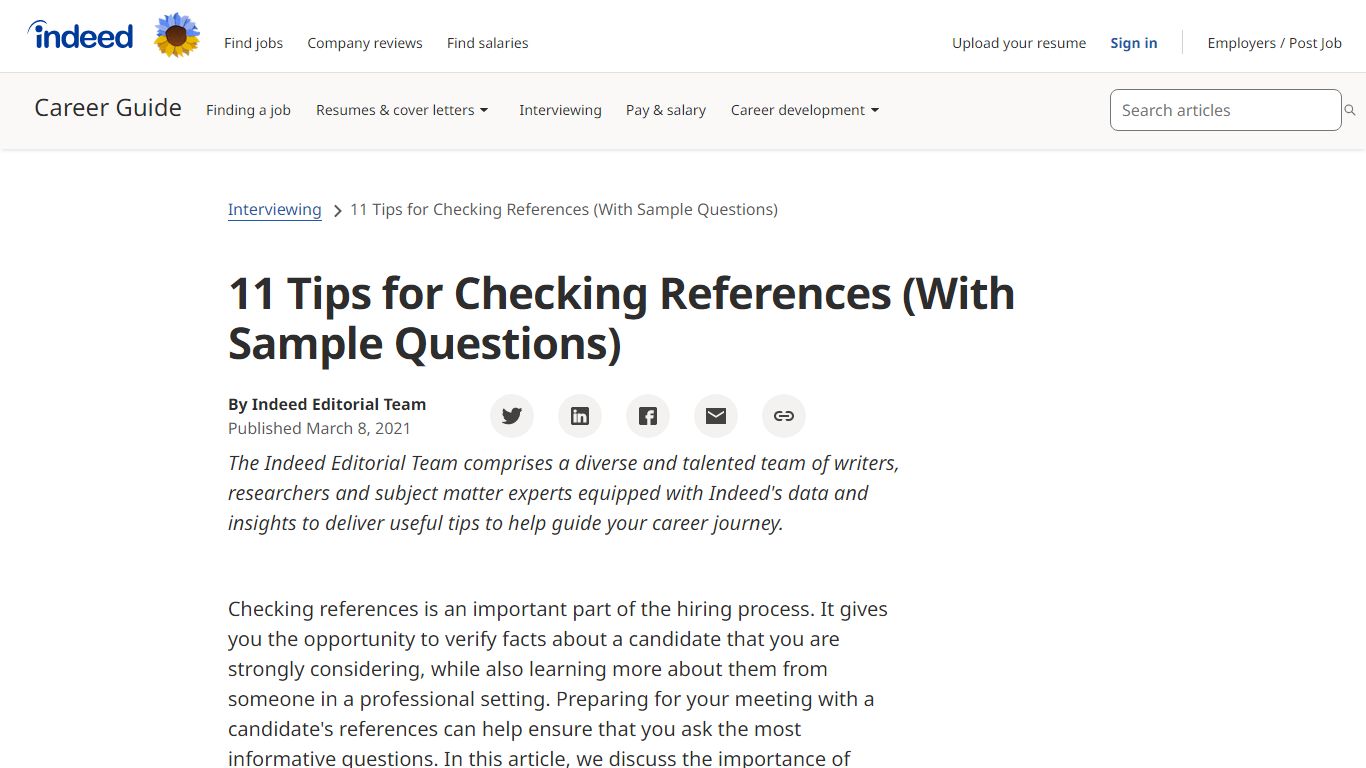 11 Tips for Checking References (With Sample Questions)